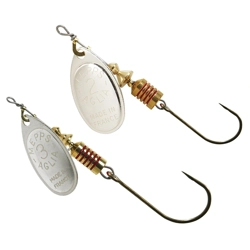 Mepps Aglia Silver Single Hook Barbless Spinners